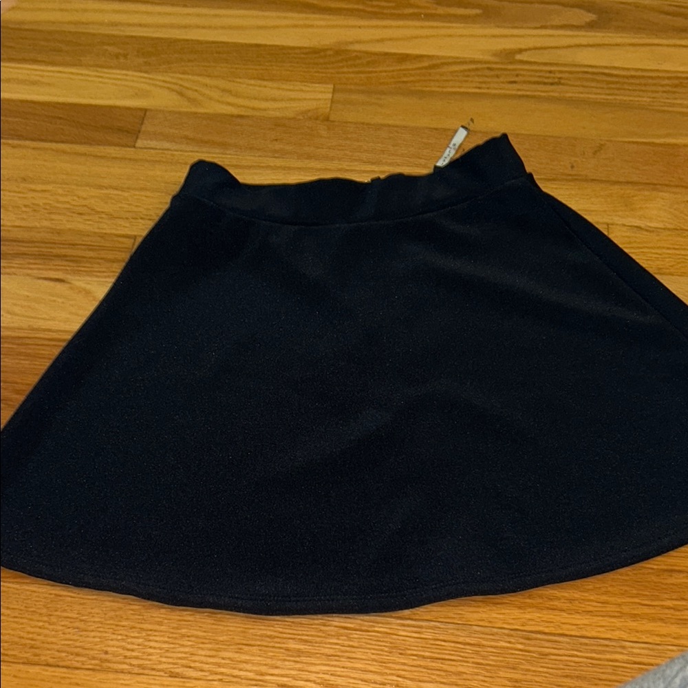 B Jewel Navy Blue A-Line Mini Skirt for Casual Wear